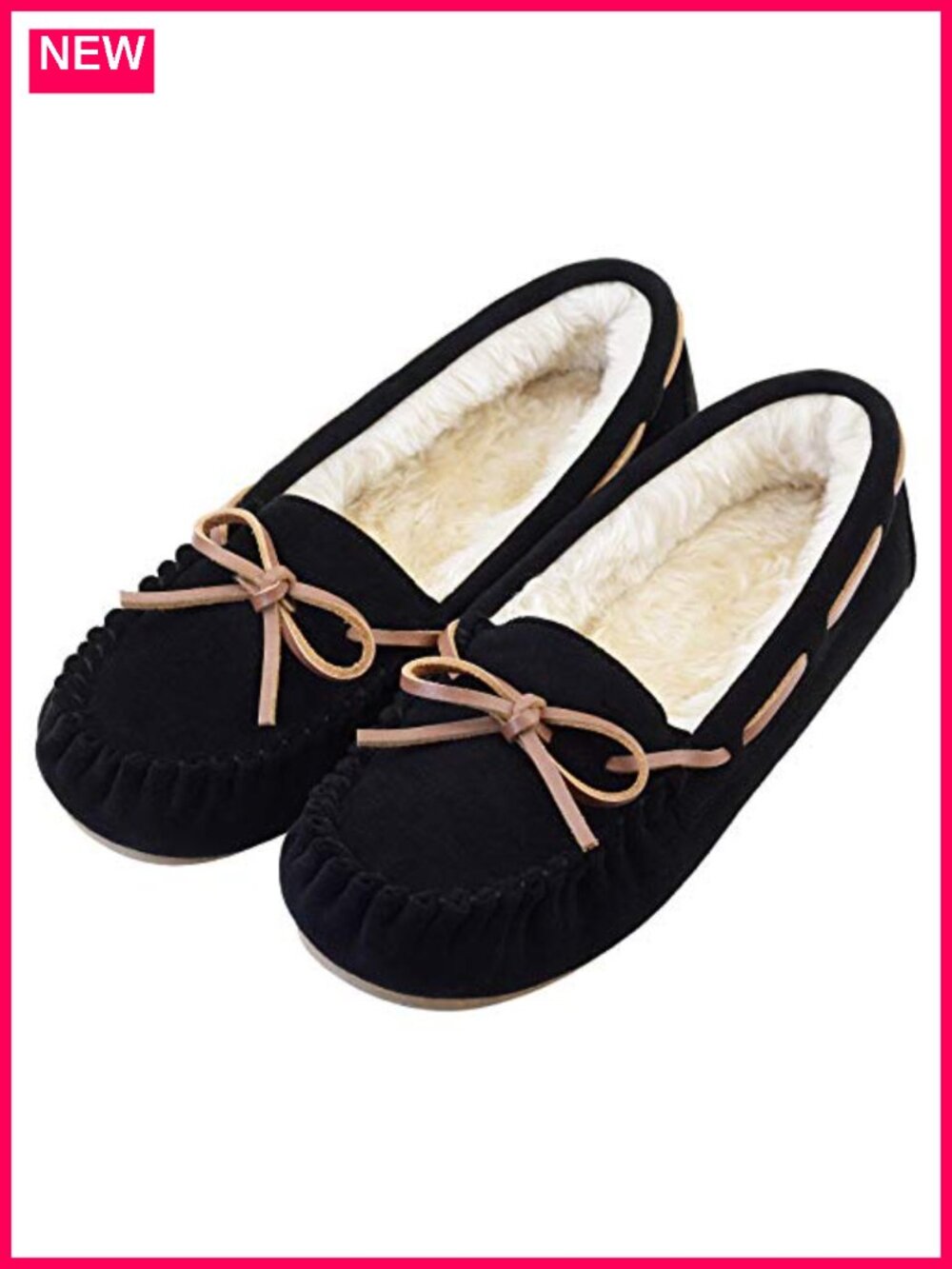 Women's Micro Suede Mocc Faux Fur Lined Lace-Up Cozy Indoor Outdoor